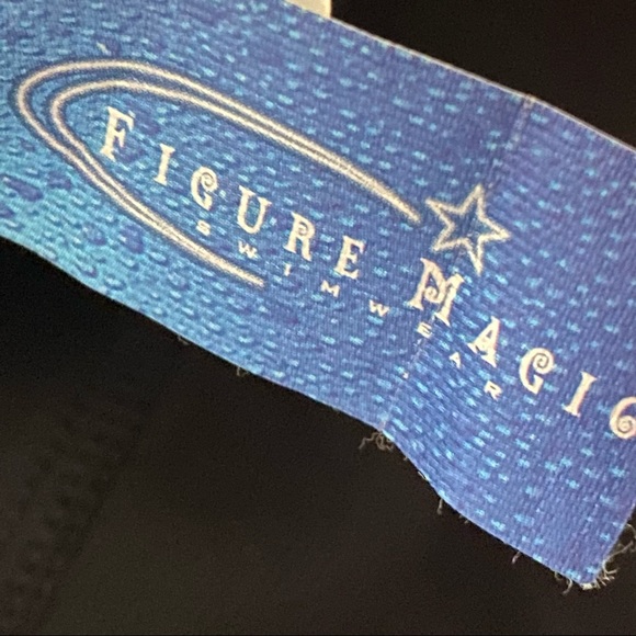 Figure Magic One Piece Swimsuit with sequin trim - Picture 5 of 7